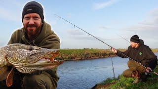 Monster Pike Fishing  28lb River Beast [upl. by Marius620]