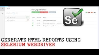 Selenium Tutorials  How to generate HTML reports using Selenium WebDriver [upl. by Navoj111]