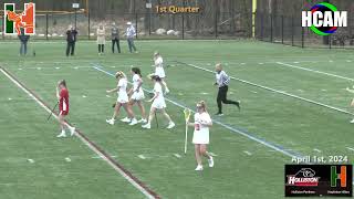 Hopkinton Hillers Girls Varsity Lacrosse VS Holliston April 1st 2024 [upl. by Eirolam295]