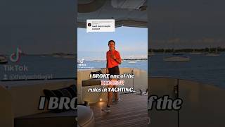 yachtie yacht thatyachtiegirl stewardess deckhand content dating couple [upl. by Enneicul]