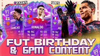 FIFA 22 LIVE FUT BIRTHDAY PROMO FUT BIRTHDAY SBCS PACKS amp 6PM CONTENT FIFA 22 ULTIMATE TEAM [upl. by Herwick]