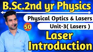 Lasers  bsc 2nd yr physics  physical optics amp lasers  phy [upl. by Seek733]