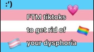 🏳️‍⚧️ftm tiktoks to get rid of your dysphoria🏳️‍⚧️💗 [upl. by Coveney166]