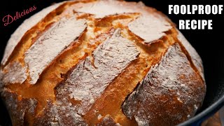 Dutch oven No Knead Bread for Beginners [upl. by Niwred724]