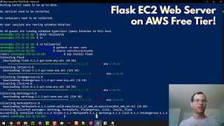 Creating a Flask Web Server in EC2 on the AWS Free Tier from scratch [upl. by Aneelehs]