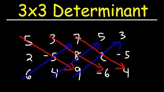 How To Find the Determinant of a 3x3 Matrix  The Easy Way [upl. by Raji]