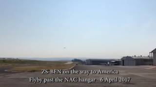 ZS BEN flyby FALA 2017 04 06 [upl. by Rebliw]