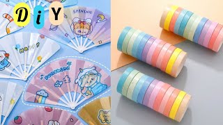 🌈 DIY cute stationery  How to make stationery supplies at home  Handmade stationery  Easy craft [upl. by Arva]