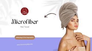 Introducing the Hair Everyday Microfiber Hair Towel [upl. by Neellek585]