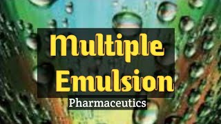 Multiple Emulsion and Their Application WOW and OWO Coarse Dispersion IV Sem [upl. by Alpert284]