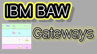 Gateways In IBM BAW  Business Process Management  JBPM  Camunda GCPWorldWideTraining [upl. by Zerelda]