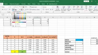 MEDIDAS DE DISPERSIÓN EN EXCEL [upl. by Nitsej537]