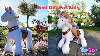 PonyCycle toy 2020 mechanical walking pony  ride on unicorn  best gift for kids [upl. by Ravilob]