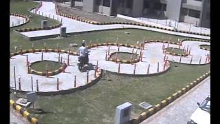 Demo of new automated system for two wheeler Driving test in Gujarat [upl. by Shoemaker]