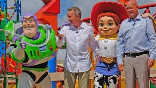 Toy Story Land FULL dedication ceremony with Tim Allen at Walt Disney World [upl. by Ahsilra]