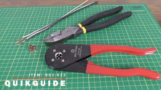 QuikGuide 4Way Crimping Tool 22 to 10 AWG [upl. by Ahsi]