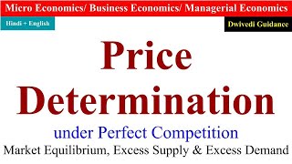 Price Determination under Perfect Competition price determination of firm and industry economics [upl. by Shirlee]