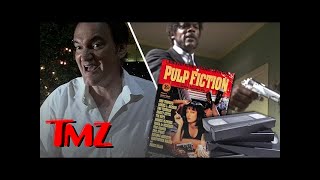 Quentin Tarantino still watches VHS Whats VHS  TMZ [upl. by Ahsinwad]