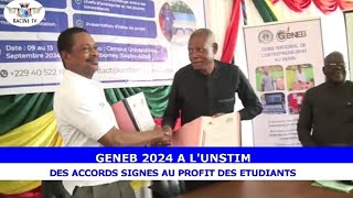 GENEB 2024 A LUNSTIM DES ACCORDS SIGNES AU PROFIT DES ETUDIANTS [upl. by Dachi198]