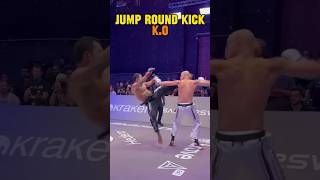 Jump Round Kick ko karate martialarts mma [upl. by Nevada850]