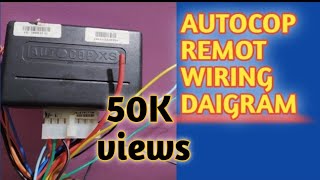 Autocop remote center lock wiring daigram [upl. by Enerod534]