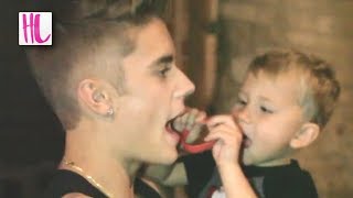 Justin Bieber Brother Cries After Birthday Cake Prank [upl. by Htebizile]