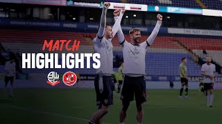 HIGHLIGHTS  Wanderers 21 Fleetwood Town [upl. by Raman]