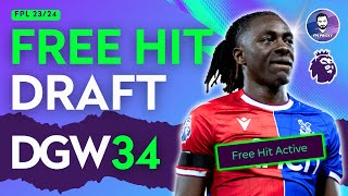 FPL Free Hit ACTIVE 3 GW34 drafts I love 🔥 [upl. by Sungam]