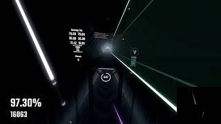 Beat Saber 1000pp Speedrun 105 WR maybe [upl. by Eillo]