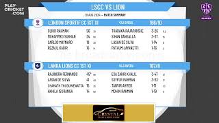 London Sportif CC 1st XI v Lanka Lions CC 1st XI [upl. by Haem]