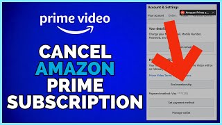 How To Cancel Your Amazon Prime Video Subscription 2023 Full Guide [upl. by Rachel]