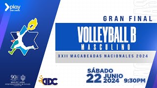 GRAN FINAL Volleyball Masculino B  22 Junio 2024 [upl. by Litsyrk]