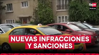 Presentan nueva tabla de sanciones para taxis y otros transportes [upl. by Bathsheba28]