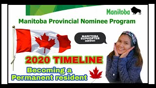 MANITOBA PROVINCIAL NOMINEE PROGRAM MPNP 2020  OUR TIMELINE  CANADA IMMIGRATION STORY [upl. by Thenna]