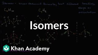 Isomers  Properties of carbon  Biology  Khan Academy [upl. by Nosdivad]