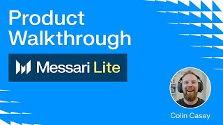 How to Use Messari  The 4 Ways Messari Lite Can Help You in Crypto  Product Walkthrough [upl. by Nallij]