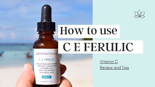 How To Use SkinCeuticals C E Ferulic Vitamin C Serum  Phloretin Silymarin C F Mississauga Canada [upl. by Templer]