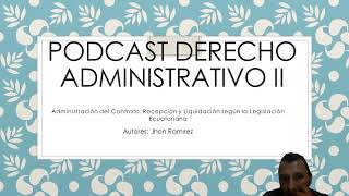 DERECHO ADMINISTRATIVO II [upl. by Nepil]