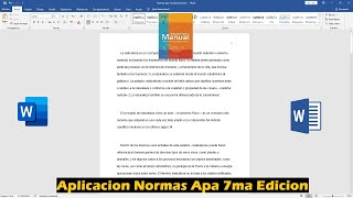 Cómo usar las Normas APA en WORD 7ma Edición 2024  NORMAS APA ULTIMA EDICIÓN [upl. by Archaimbaud]