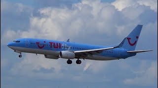 TUIfly Nordic Livery B737800 Landing Hamburg Airport  DATYC [upl. by Radford]