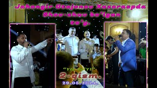 Jahongir Otajanov Xazoraspda shovshuv bolgan toyDavra 1qism [upl. by Eichman]