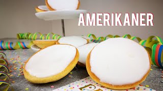 Amerikaner  Saftige Amerikaner  Rezept  einfach selber machen  Karnevalsrezept  Kikis Kitchen [upl. by Xenophon]