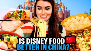 Everything I Ate at Disney in China Best theme park food of my life [upl. by Oilasor]