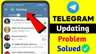 How To Fix Telegram Updating Problem 2024  telegram update problem solve  Connecting problem fix [upl. by Og]