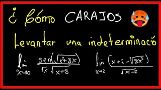 COMO levantar una INDETERMINACIÓN cualquier indeterminación 00 u otra [upl. by Lorine]