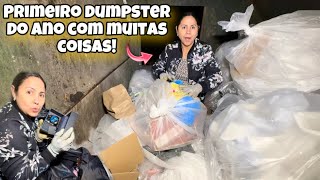 Primeiro dumpster do ano com muitas coisas🇺🇸 [upl. by Palua]