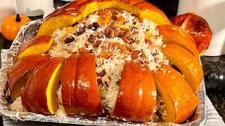 Ghapama Armenian Traditional DishStuffed Pumpkin with rice nuts amp dried fruits [upl. by Mcdermott626]