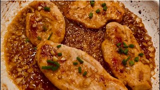 Delicious Honey Garlic Chicken Breast Recipe [upl. by Eidde748]