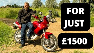 THE BEST KEPT SECRET ADVENTURE MOTORCYCLE FOR JUST £1500  APRILIA PEGASO 650 [upl. by Giffy817]