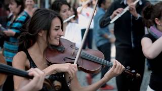 Mozart flashmob in Prague by Azerbaijan Student Network [upl. by Turrell764]